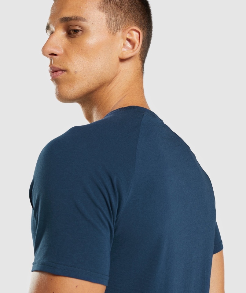 Gymshark Apollo Koszulka Męska Granatowa