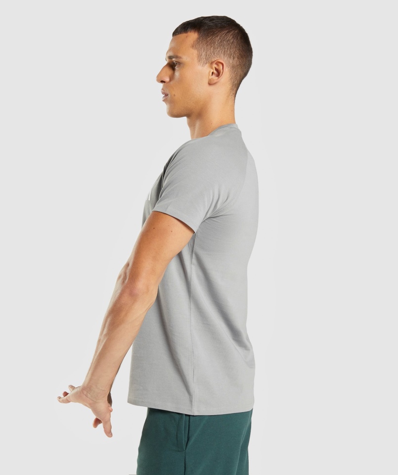 Gymshark Apollo Koszulka Męska Smokey Grey