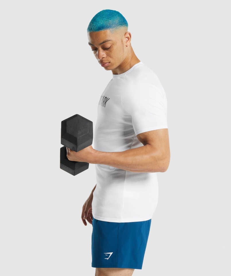 Gymshark Apollo Koszulka Męska Biała
