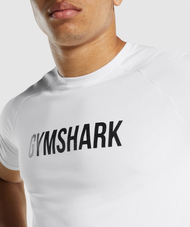 Gymshark Apollo Koszulka Męska Biała