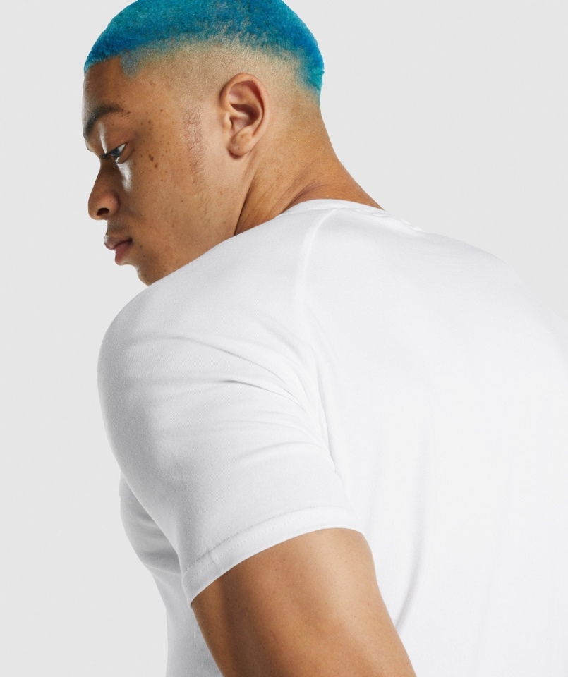 Gymshark Apollo Koszulka Męska Biała