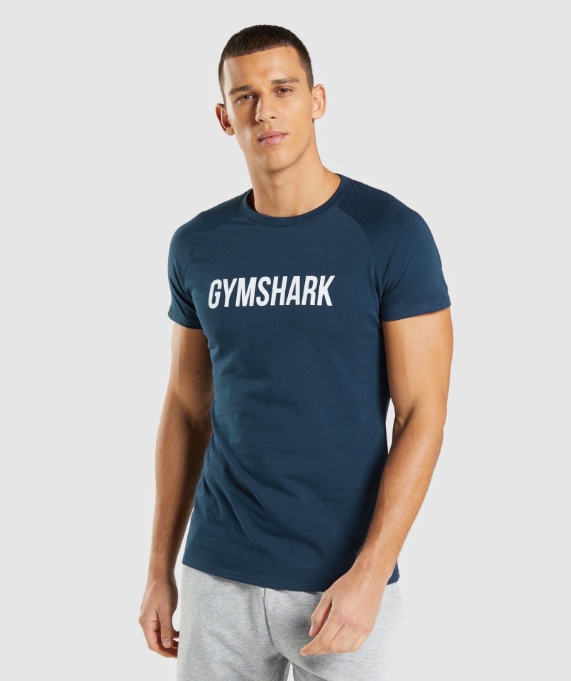 Koszulka Gymshark Apollo Granatowa