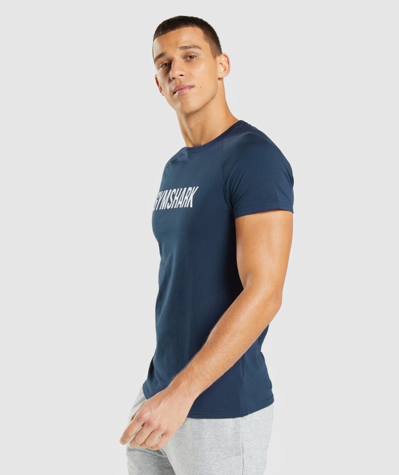 Koszulka Gymshark Apollo Granatowa