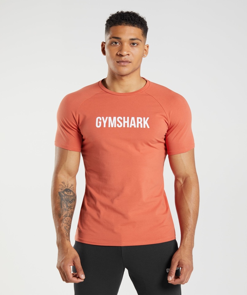 Koszulka Gymshark Apollo Burzowa Czerwień