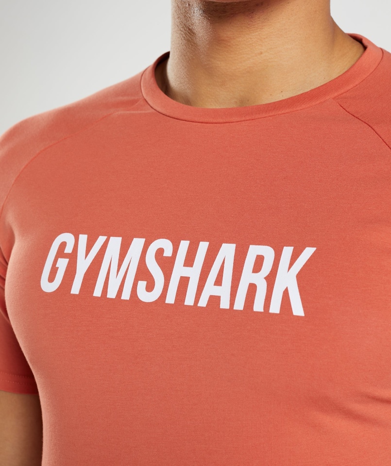 Koszulka Gymshark Apollo Burzowa Czerwień