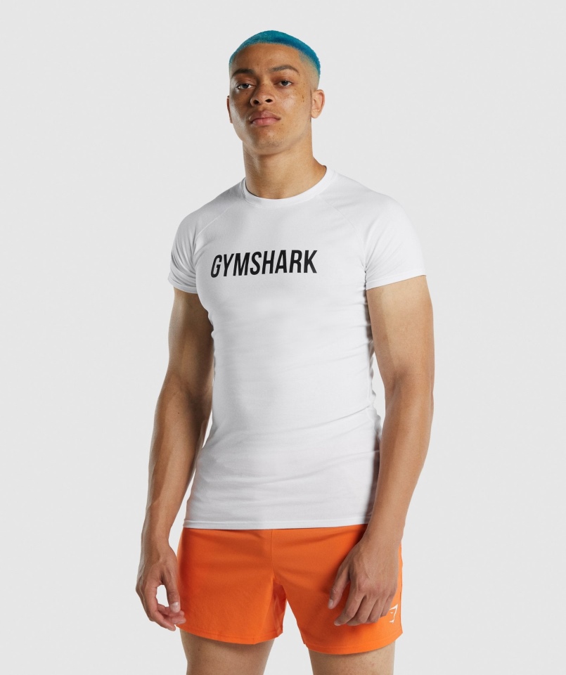 Koszulka Gymshark Apollo Biała