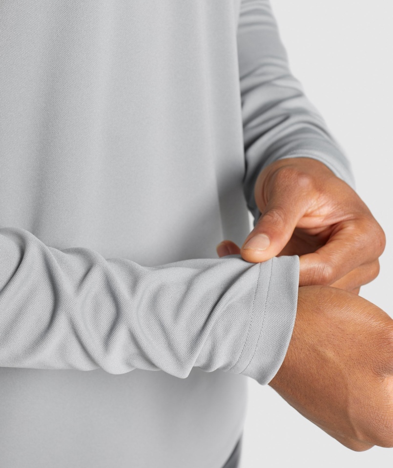 Gymshark Arrival 1/4 Zip Pulower Smokey Grey