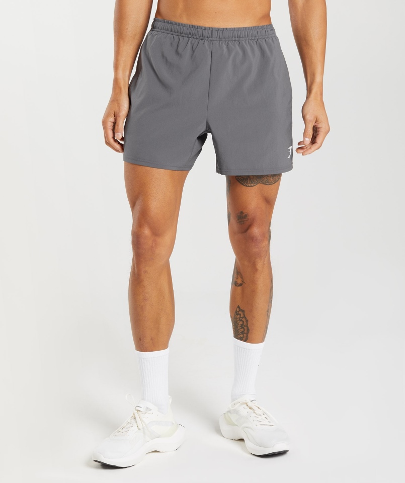 Gymshark Przyjazd 5 "szorty Sylwetka Szare