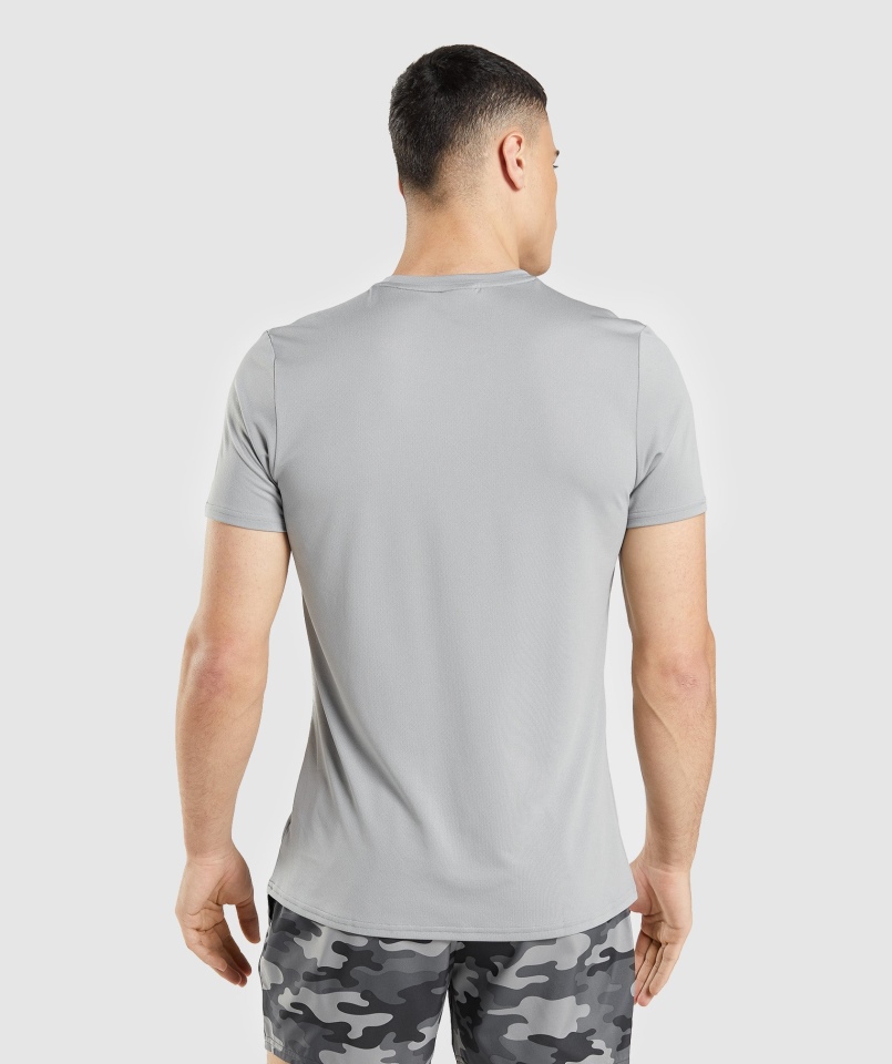 Gymshark Przyjazd Graficzny T-shirt Smokey Grey