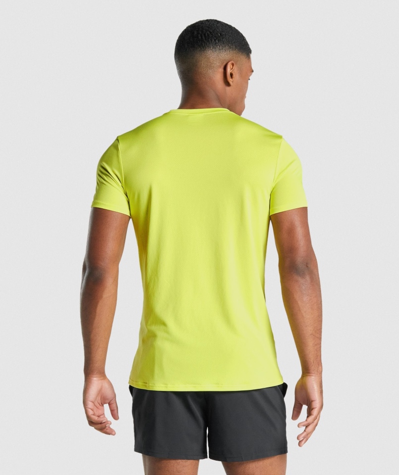 Gymshark Przyjazd Graficzny T-shirt żółty