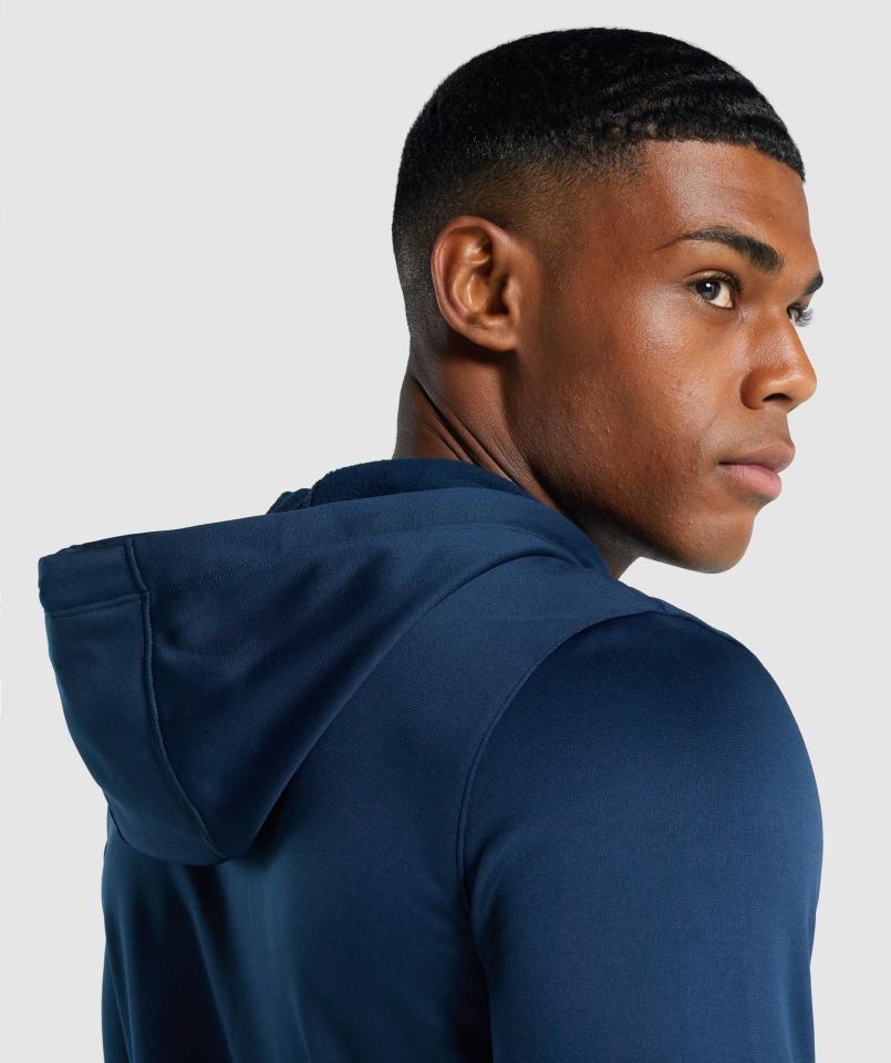 Bluza Z Kapturem Gymshark W Kolorze Granatowym