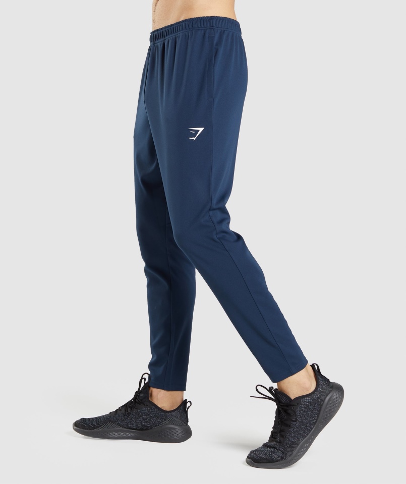 Gymshark Przyjazdu Dzianinowe Joggersy Granatowe