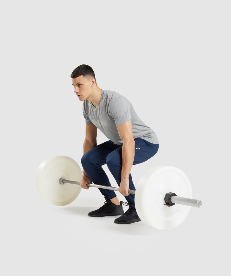 Gymshark Przyjazdu Dzianinowe Joggersy Granatowe