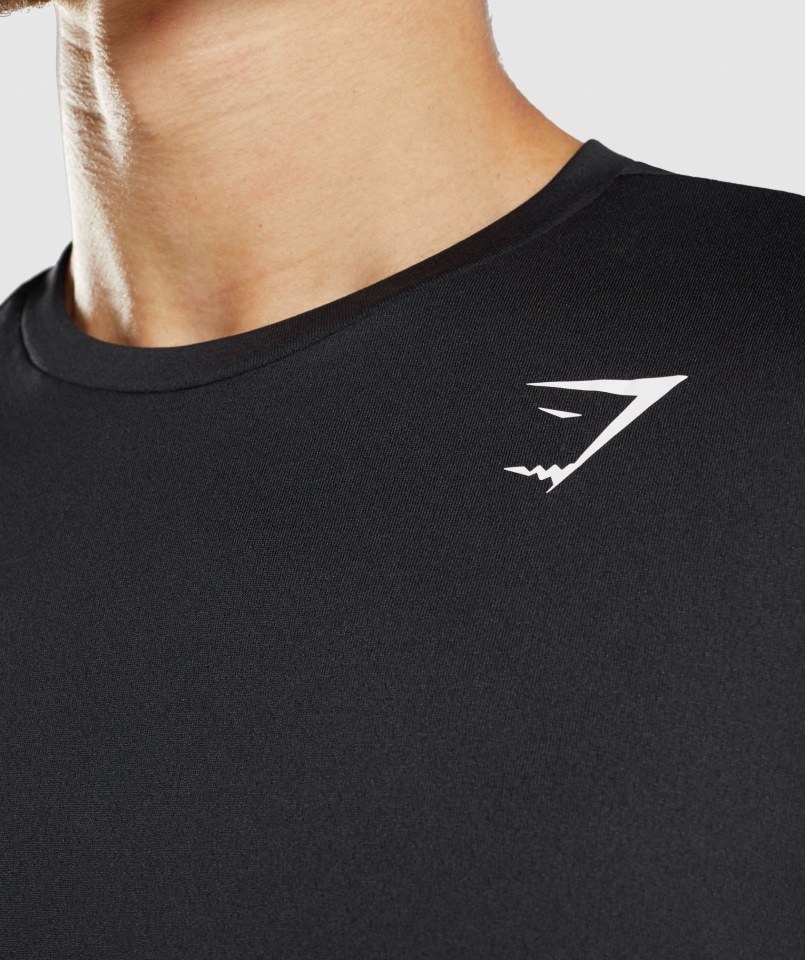 Gymshark Przyjazd Koszulka Z Długim Rękawem Czarna