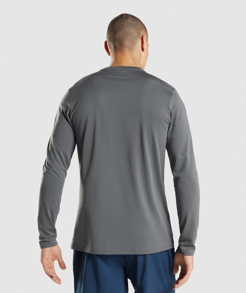 Gymshark Przyjazd Koszulka Z Długim Rękawem Grafit