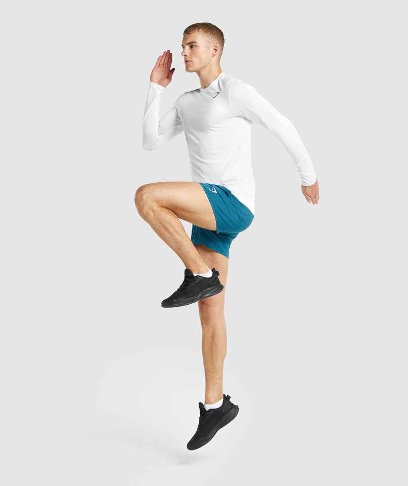 Gymshark Przyjazd Koszulka Z Długim Rękawem Biała