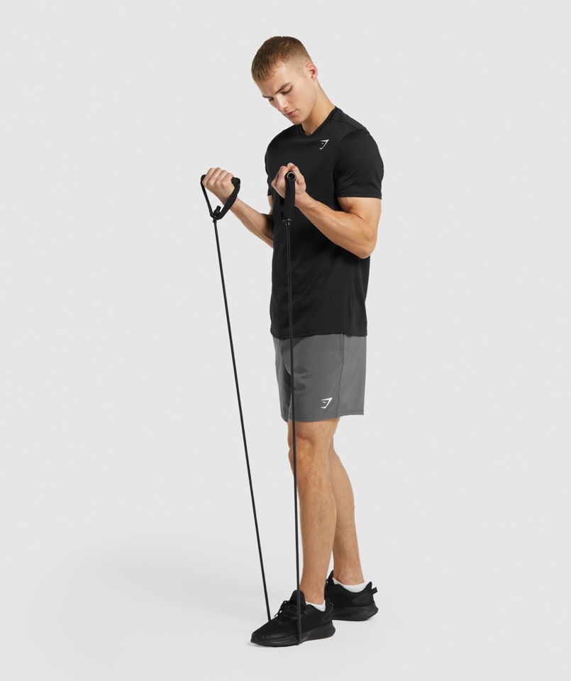Gymshark Przyjazd Regular Fit T-shirt Czarny
