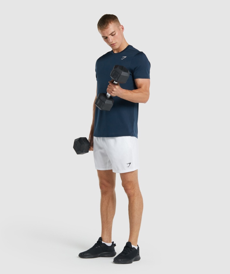 Gymshark Arrival Granatowa Koszulka O Regularnym Kroju