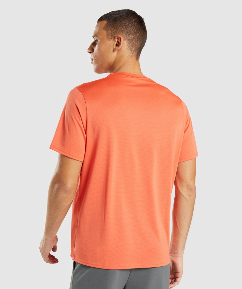 Gymshark Arrival Regular Fit T-shirt Papaja Pomarańczowy
