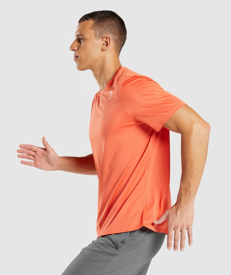 Gymshark Arrival Regular Fit T-shirt Papaja Pomarańczowy