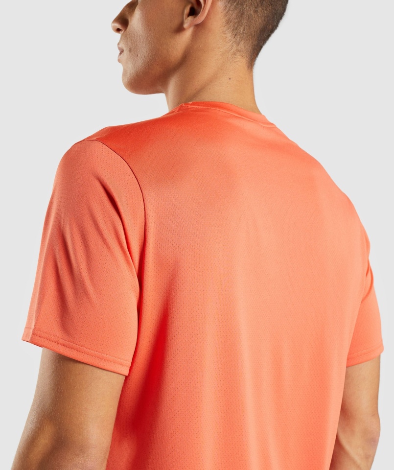 Gymshark Arrival Regular Fit T-shirt Papaja Pomarańczowy