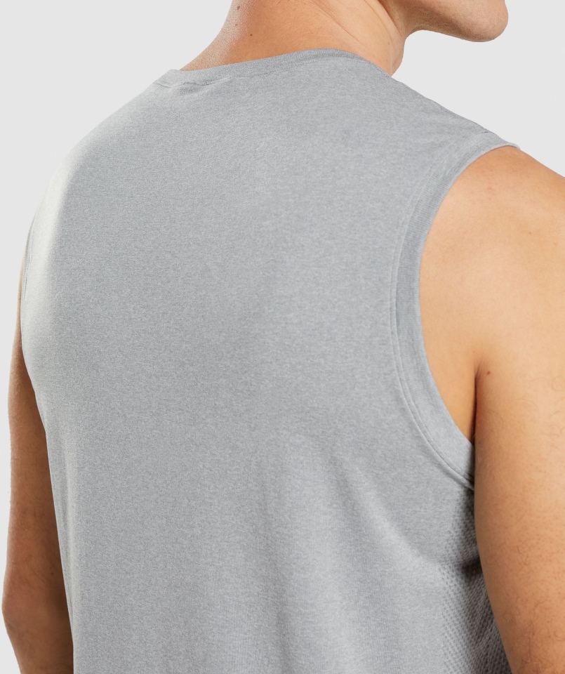 Gymshark Przyjazd Bezszwowy Zbiornik Szary