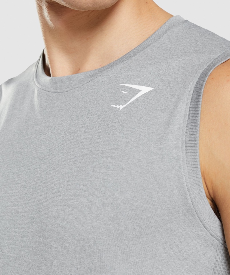 Gymshark Przyjazd Bezszwowy Zbiornik Szary