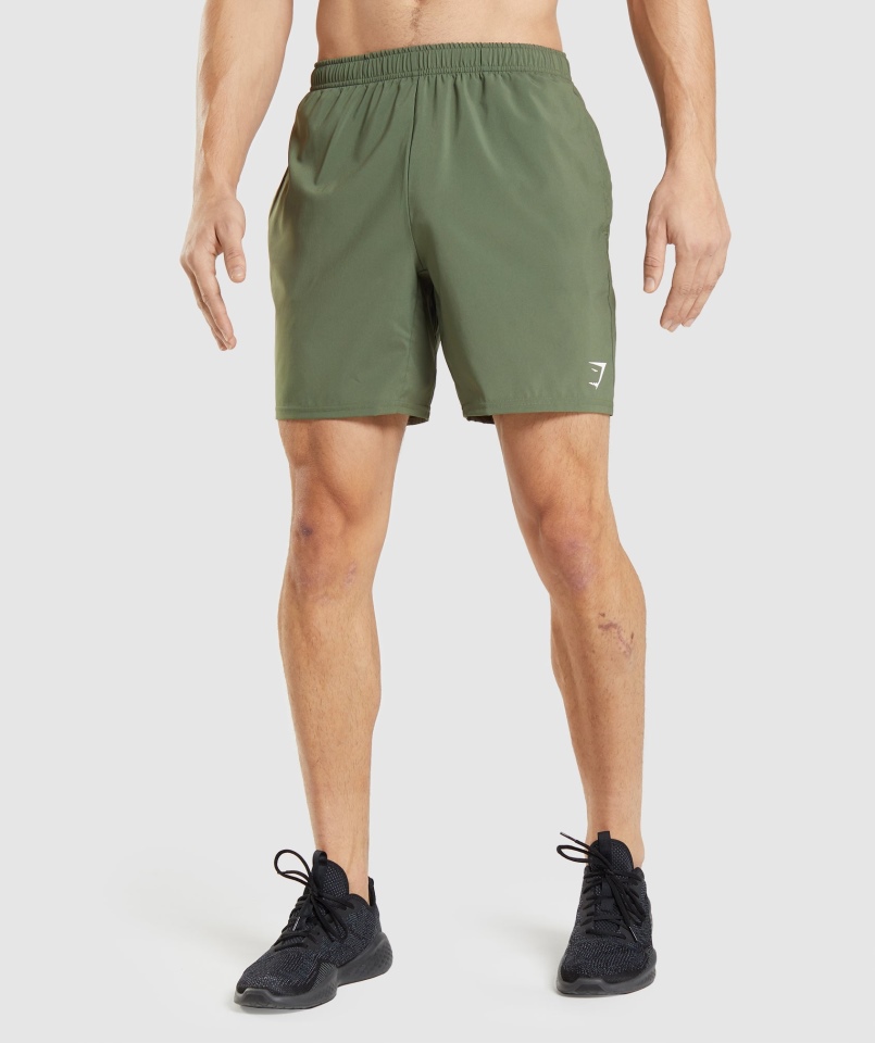 Spodenki Gymshark Arrival Rdzeń Oliwkowe