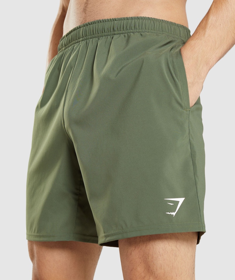 Spodenki Gymshark Arrival Rdzeń Oliwkowe