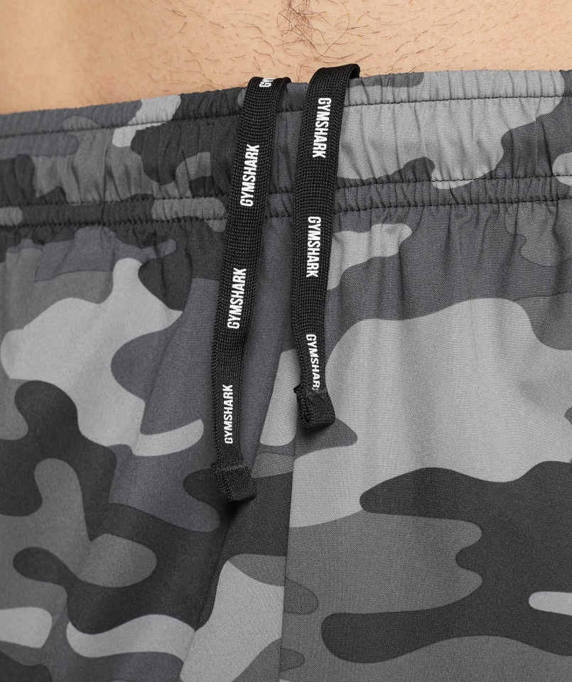 Gymshark Przyjazd Spodenki Szary Nadruk