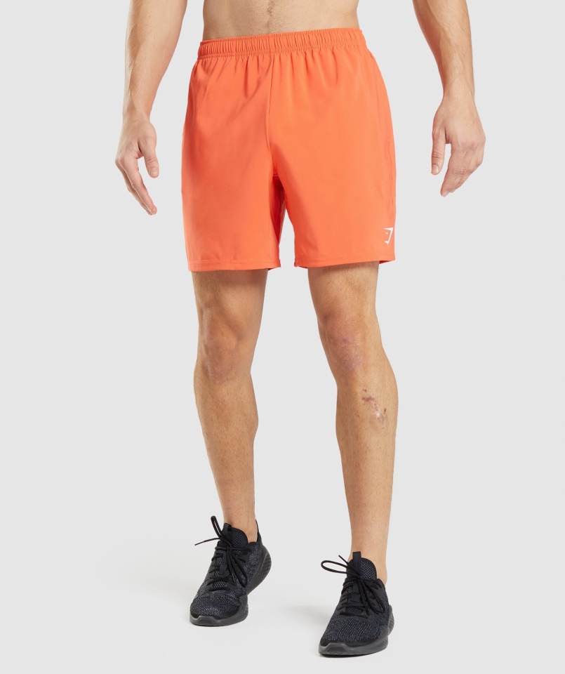 Szorty Gymshark Arrival Papaja Pomarańczowe