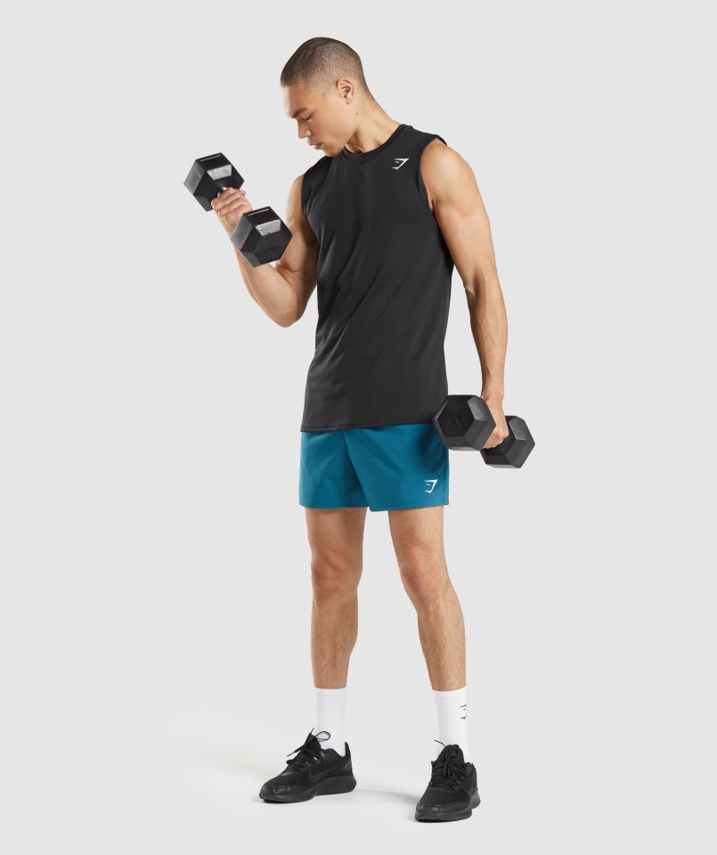 Gymshark Przyjazd Koszulka Bez Rękawów Czarna