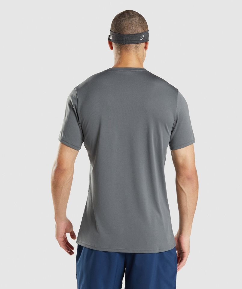 Gymshark Przyjazd T-shirt Grafitowy