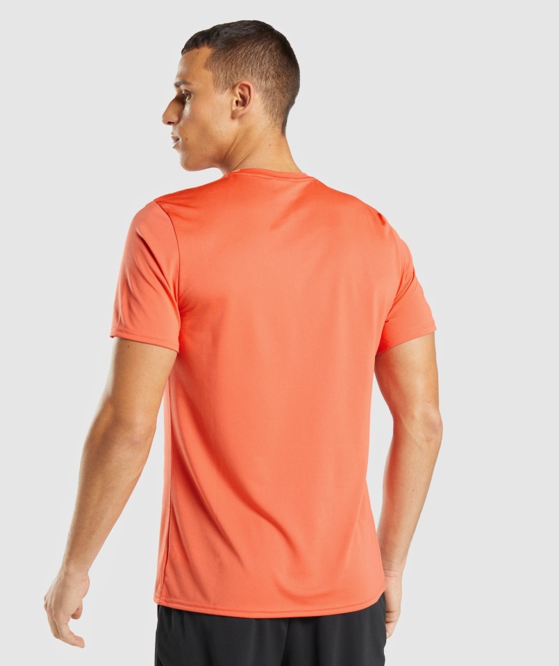 Gymshark Przyjazd T-shirt Papaja Pomarańczowy