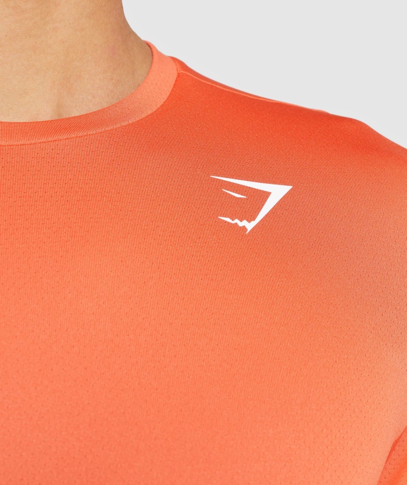 Gymshark Przyjazd T-shirt Papaja Pomarańczowy