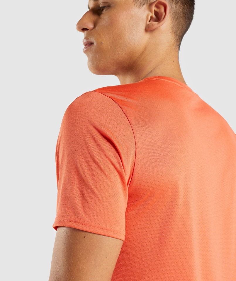 Gymshark Przyjazd T-shirt Papaja Pomarańczowy