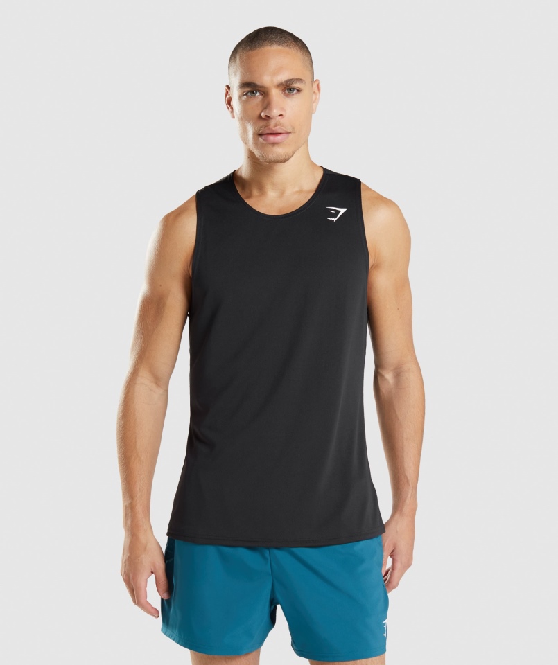 Gymshark Przyjazd Czarny Zbiornik