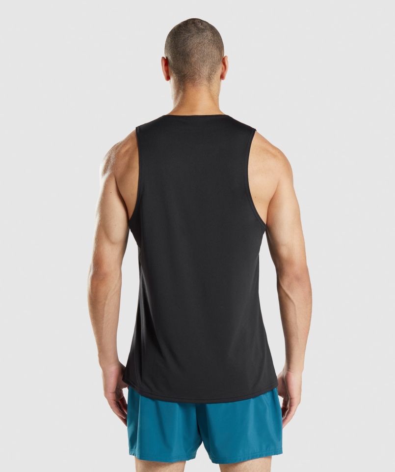 Gymshark Przyjazd Czarny Zbiornik