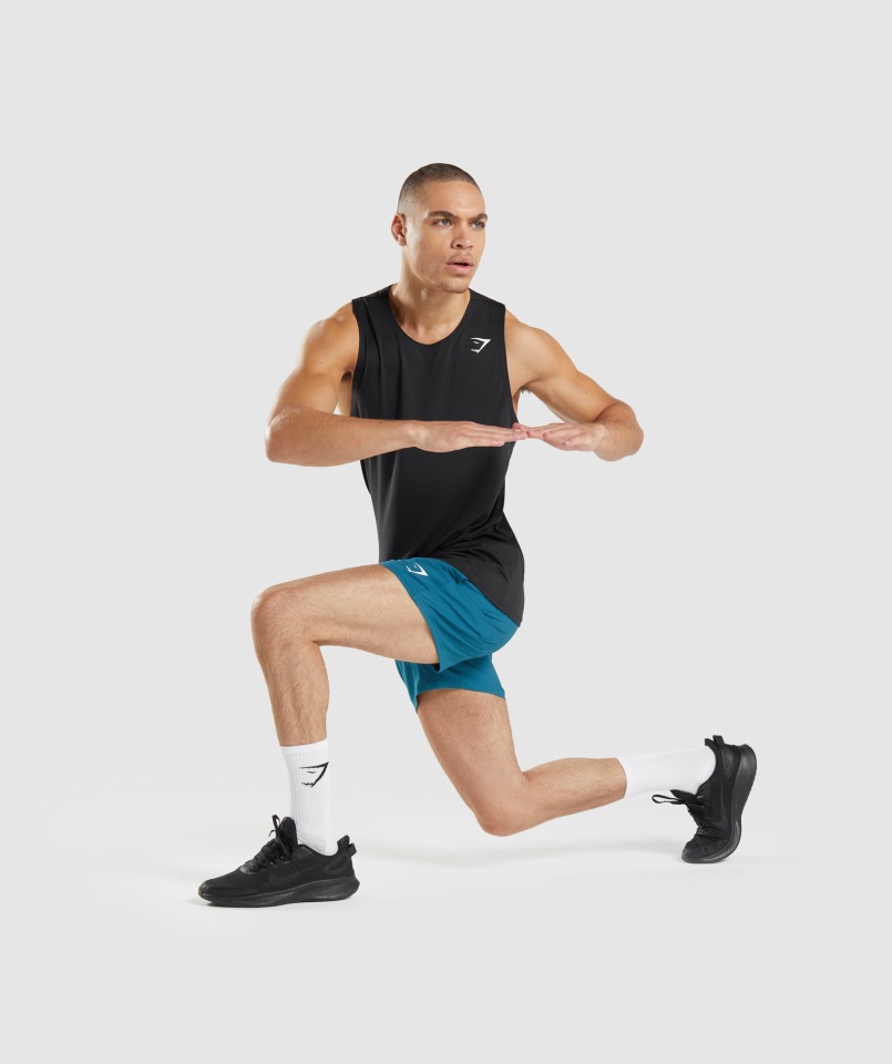 Gymshark Przyjazd Czarny Zbiornik