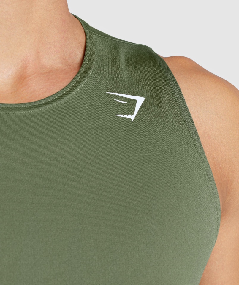 Gymshark Przyjazd Rdzeń Zbiornika Oliwkowy