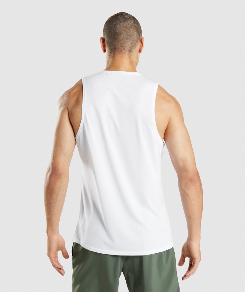 Gymshark Przyjazd Biały Zbiornik