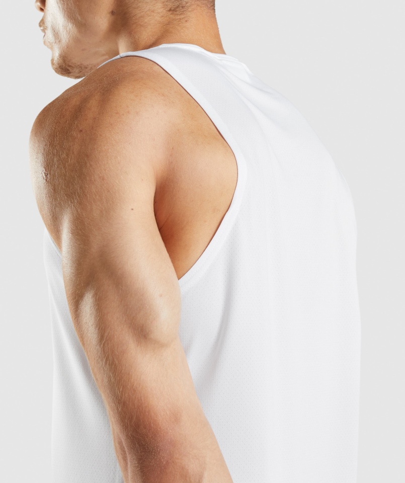 Gymshark Przyjazd Biały Zbiornik