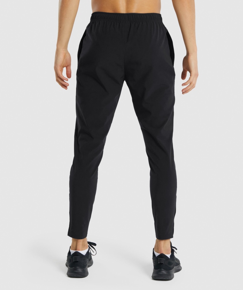 Gymshark Przyjazdowe Tkane Joggery Czarne