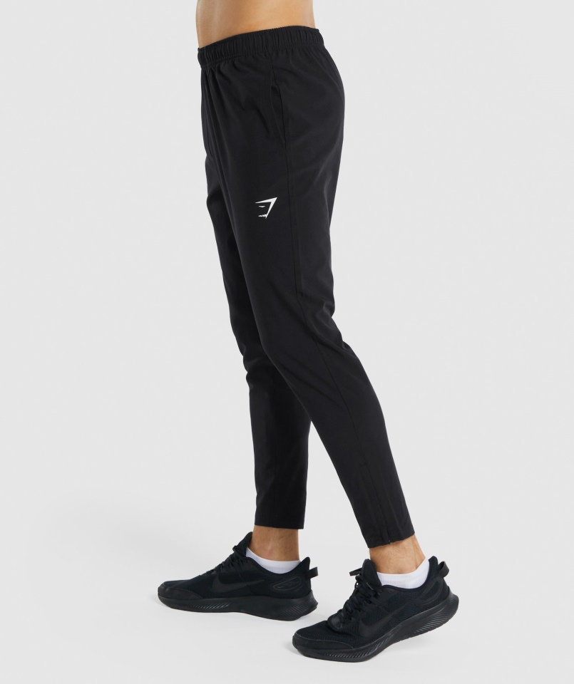 Gymshark Przyjazdowe Tkane Joggery Czarne