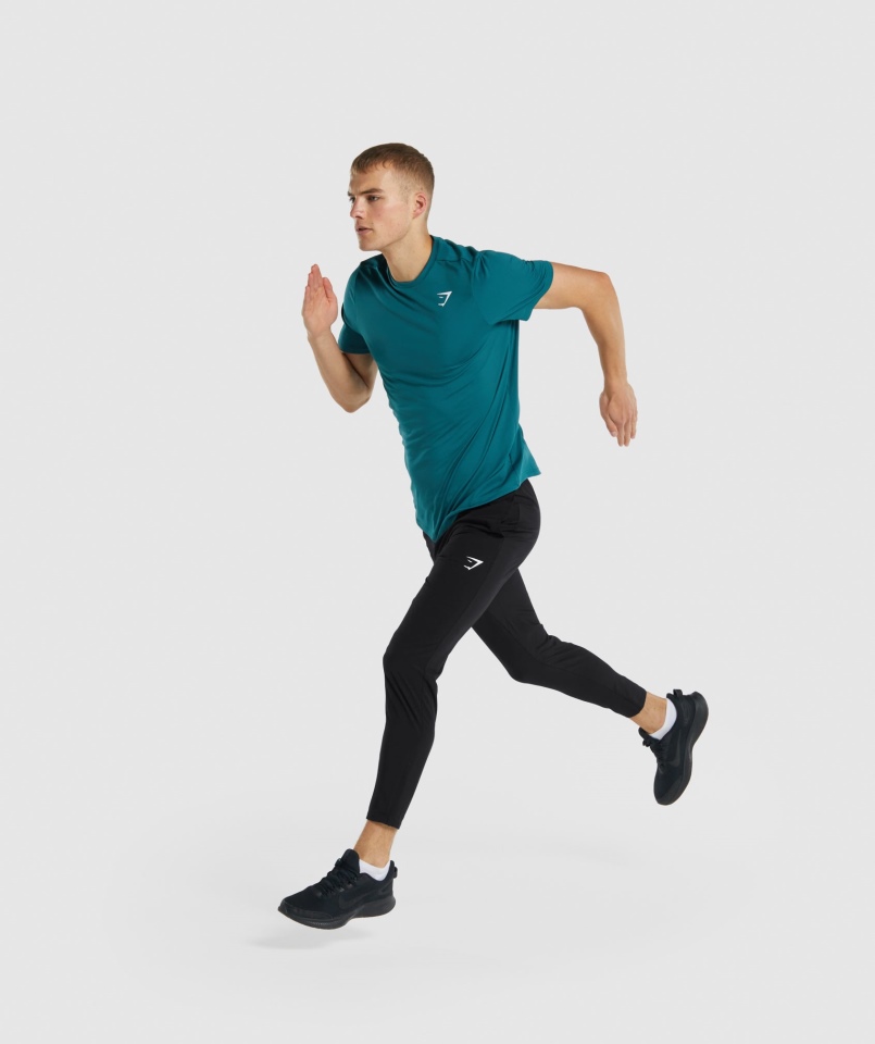 Gymshark Przyjazdowe Tkane Joggery Czarne