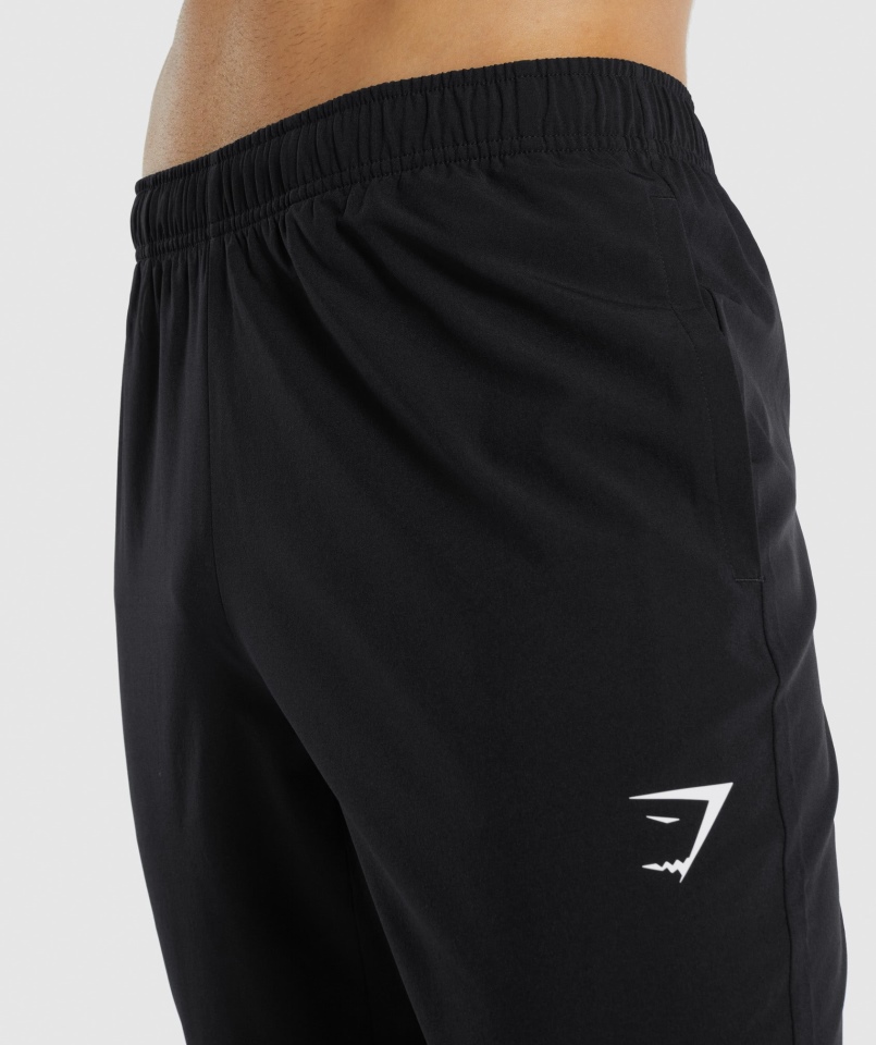 Gymshark Przyjazdowe Tkane Joggery Czarne