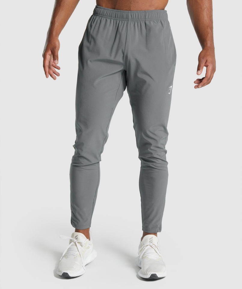 Gymshark Arrival Tkane Joggery Antracytowe