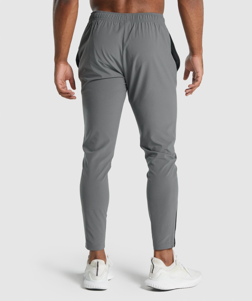 Gymshark Arrival Tkane Joggery Antracytowe