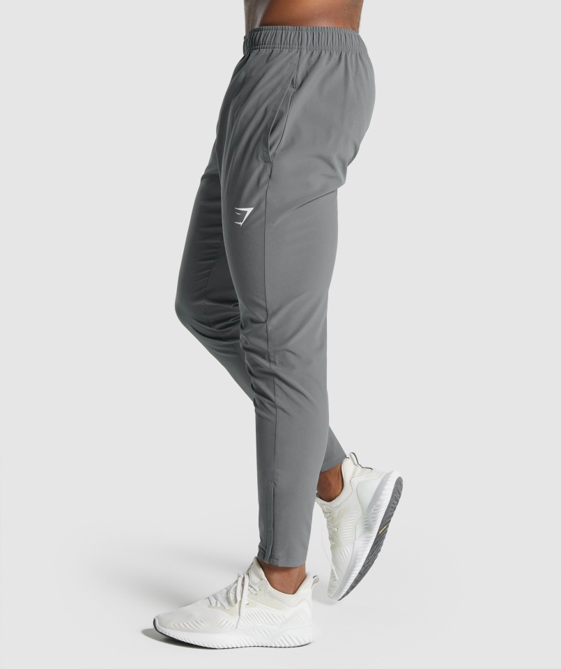 Gymshark Arrival Tkane Joggery Antracytowe