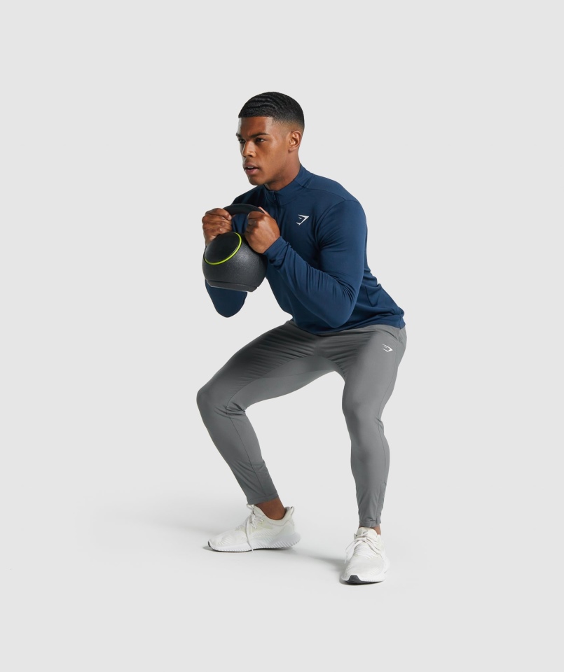 Gymshark Arrival Tkane Joggery Antracytowe
